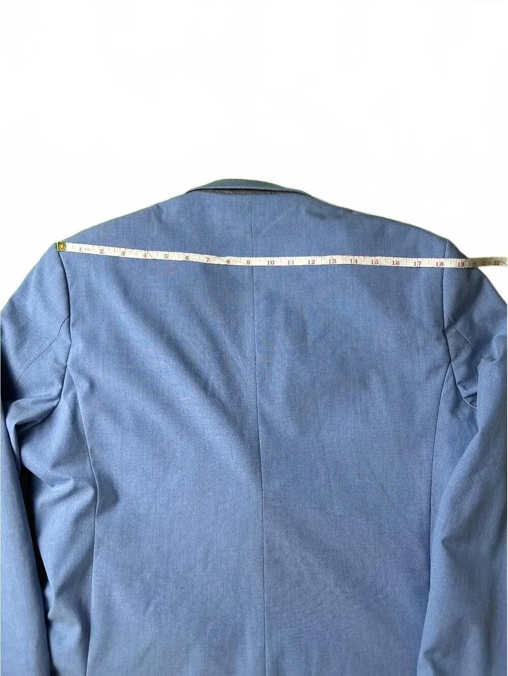Men's Blue Blazer with Patterned Lining